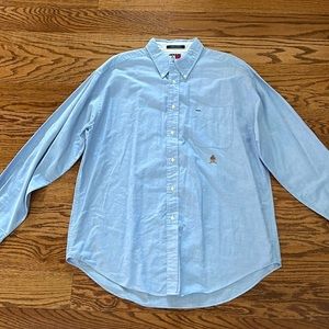 Tommy Hilfiger Men’s Blue Long Sleeve Button Up